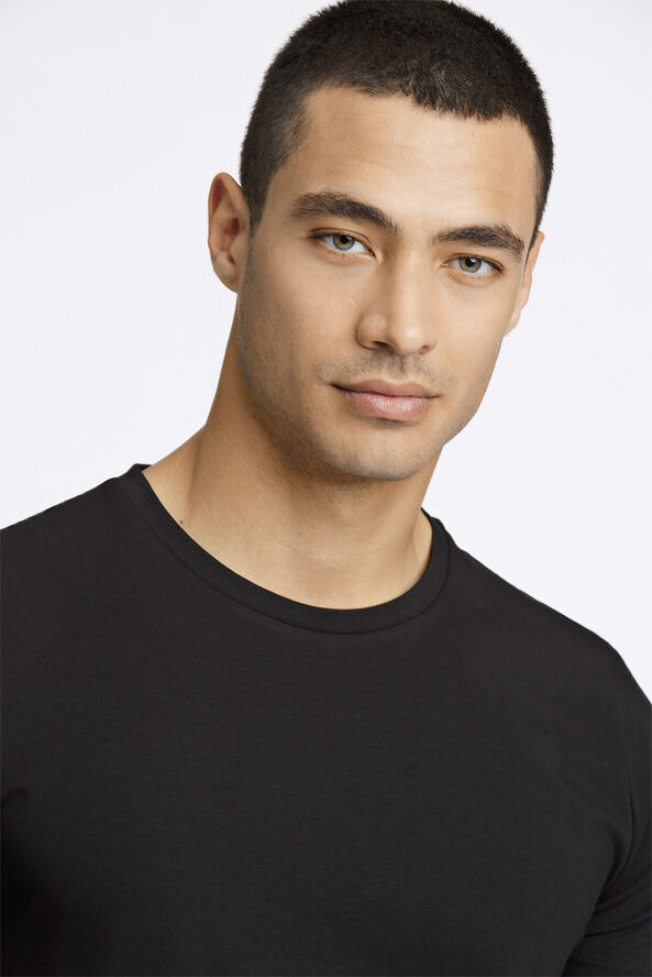 Lindbergh Mens stretch crew neck tee S/S Sort