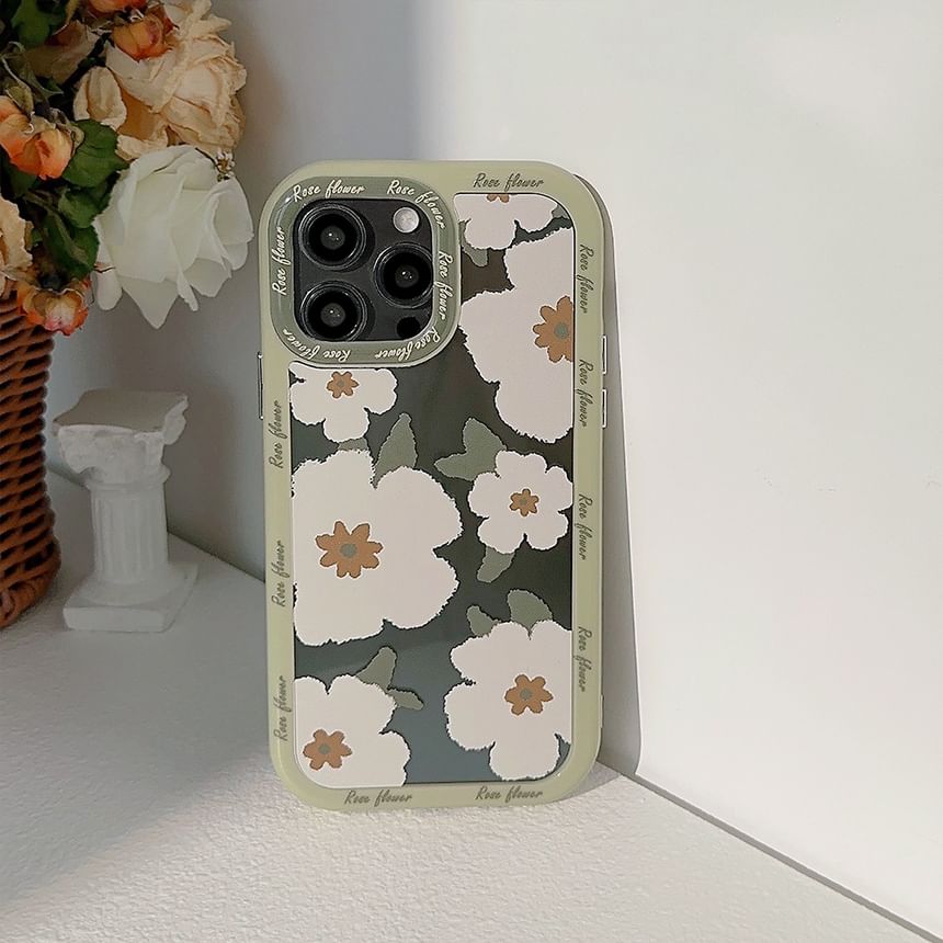 kloudkase - Bloemen telefoonhoesje - iPhone 15 Pro Max / 15 Pro / 15 Plus / 15 / 14 Pro Max / 14 Pro / 14 Plus / 14 / 13 Pro Max / 13 Pro / 13 / 12 Pro Max / 12 / 12 Pro / 11 Pro Max / 11 / XS Max / XR / X / XS