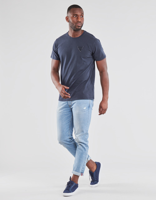 Guess - LOGO ORGANIC BASIC CN SS TEE - Marine