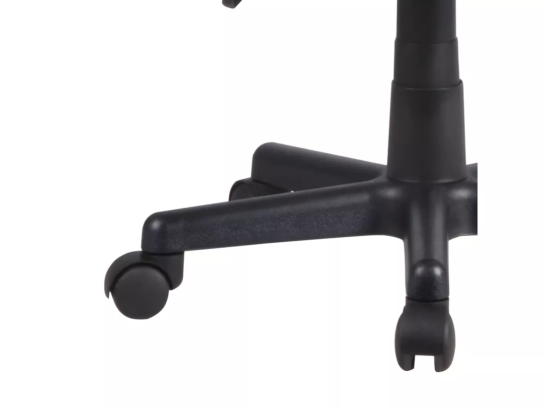 Fauteuil de bureau en simili noir et rouge avec roulettes - MASTER