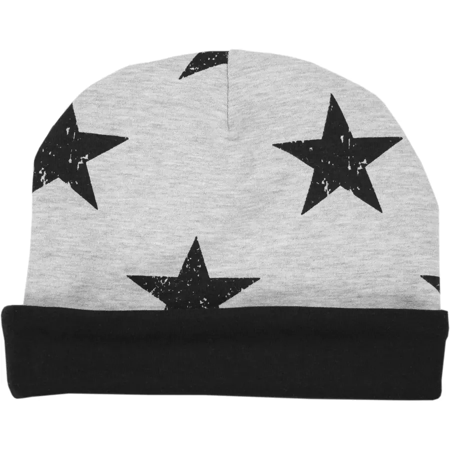 TupTam Unisex Kinder Beanie Mütze Schlauchschal Set schwarzgrau