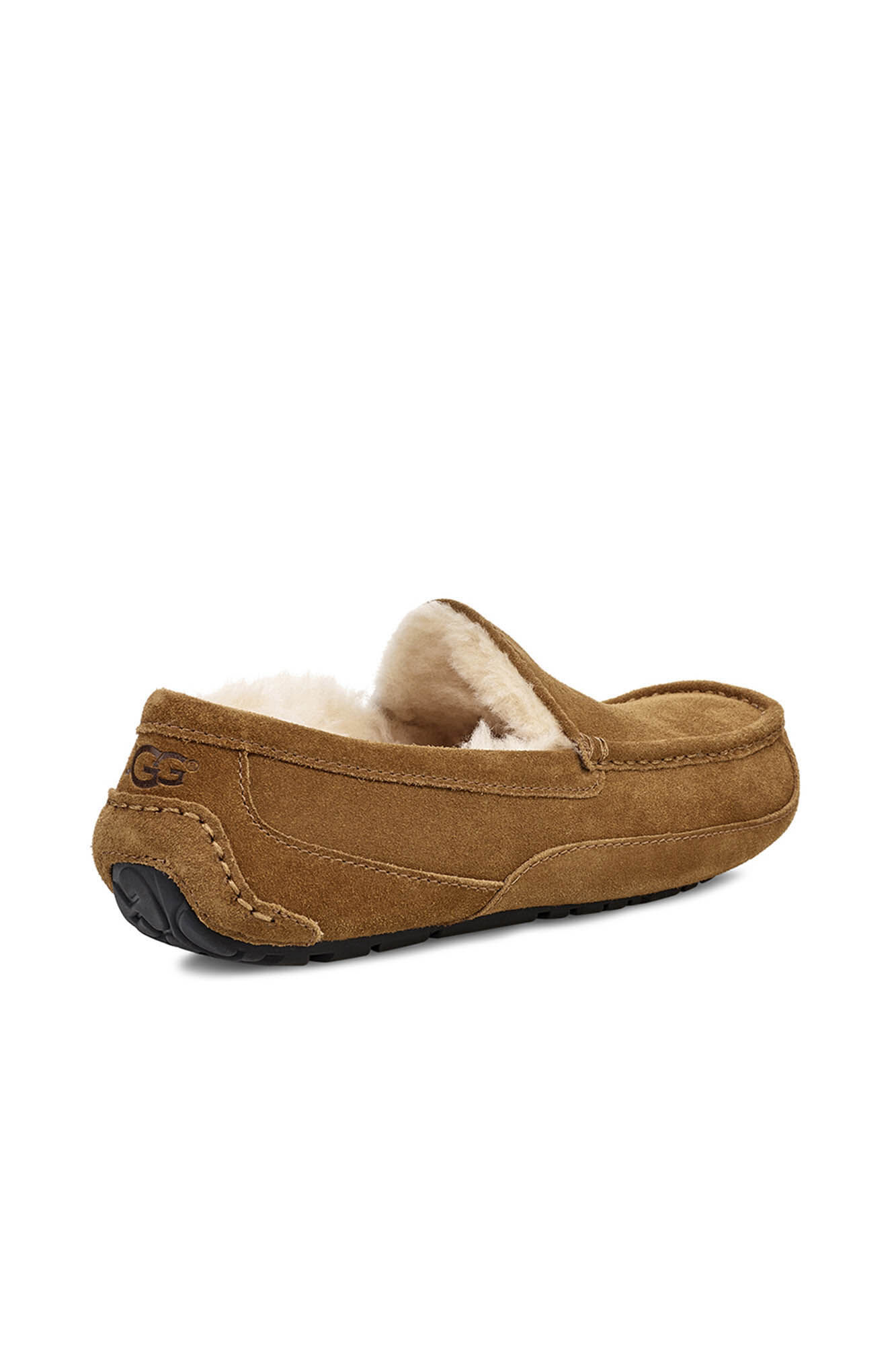 Chinelo fechado Ascot em camurça. Marca UGG - Marrom