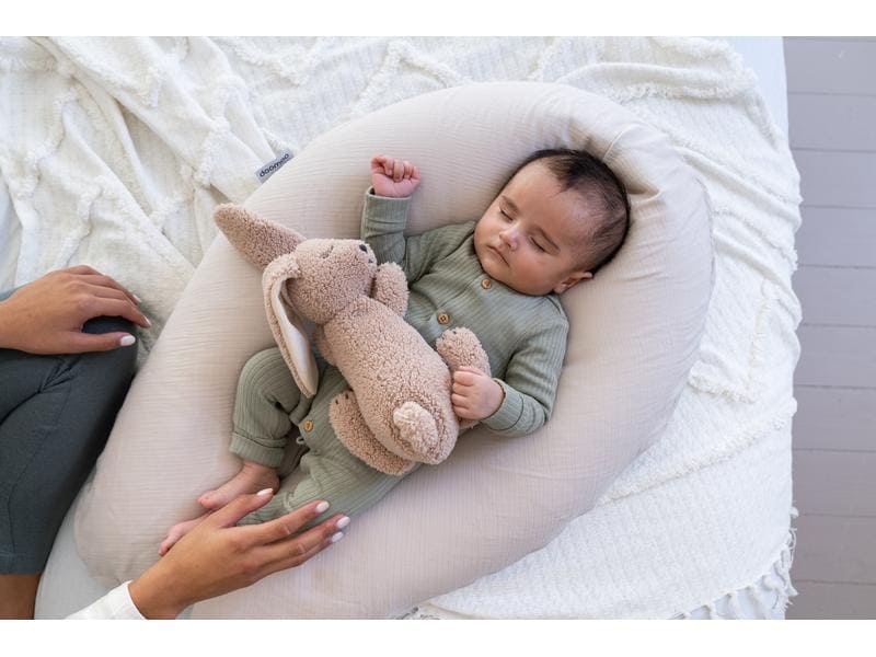 Doomoo Stillkissen Comfy Big Beige Grosses Multifunktionskissen mit abnehmbarem Bezug
