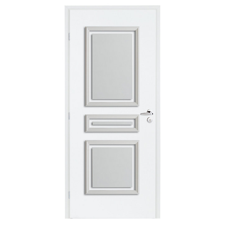 Décor de porte 3 panneaux Lutecia ép. 12mm