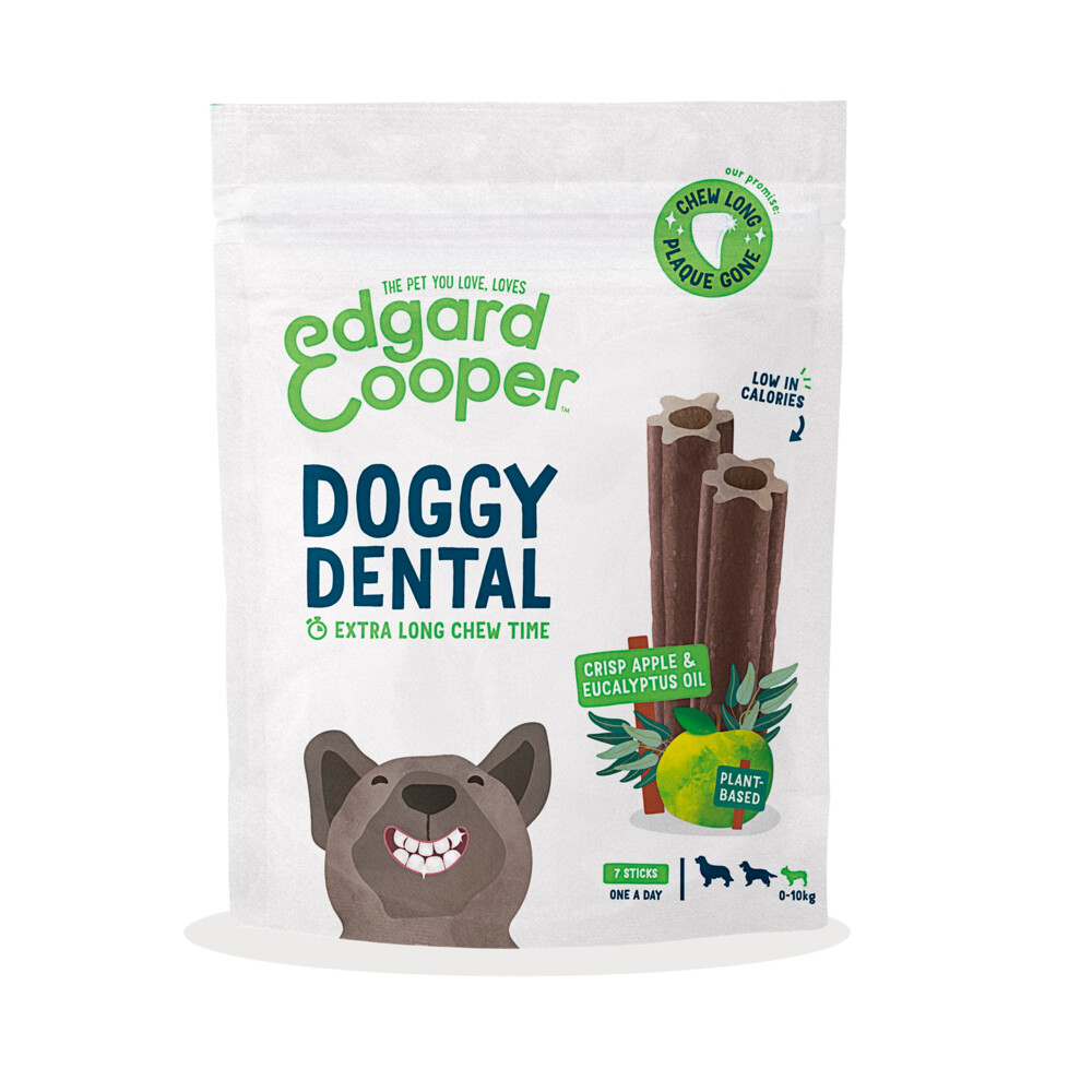 Edgard & Cooper Doggy Dental Sticks Small Appel - Eucalyptusolie