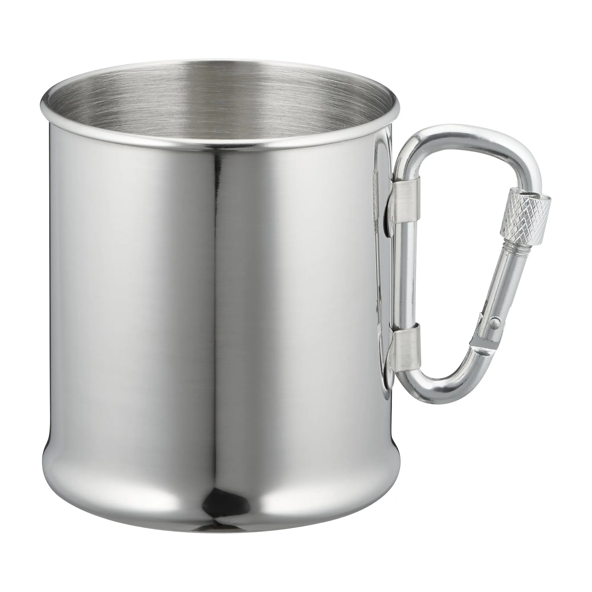 Fox Outdoor -  Edelstahlbecher mit Karabiner 220 ml