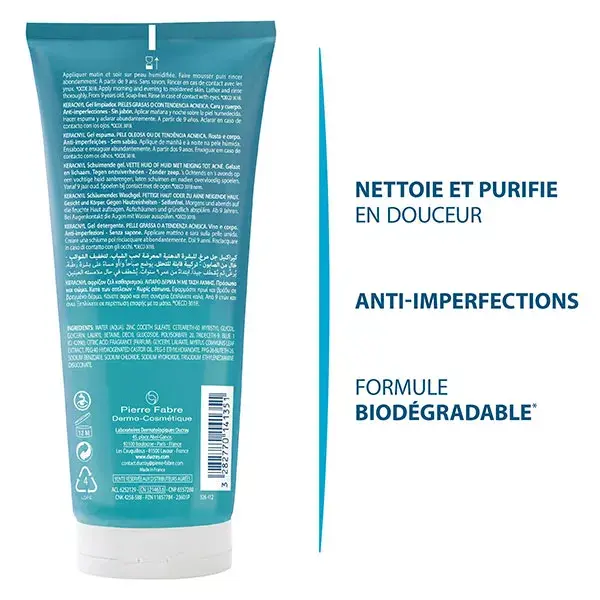 Ducray Keracnyl Gel Espumante 200ml