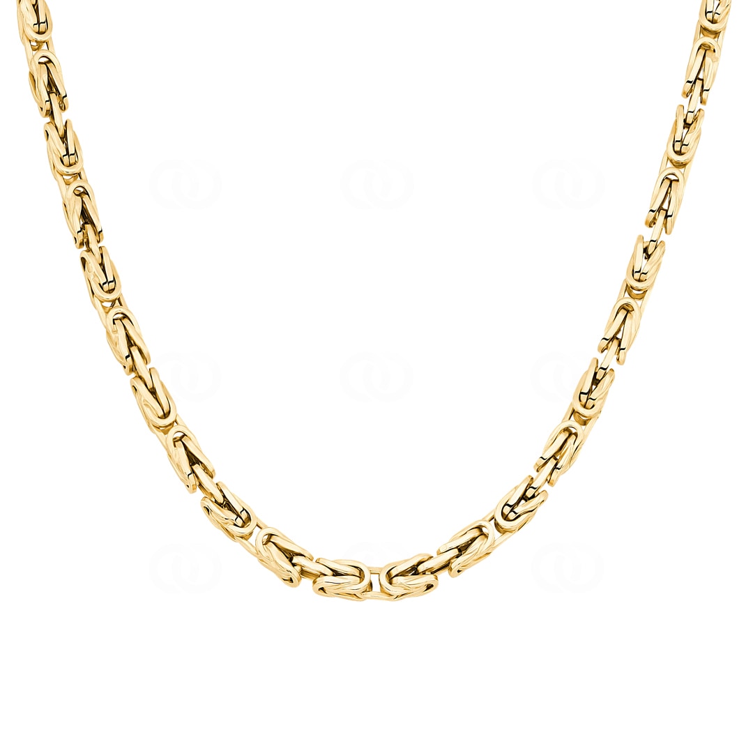 4.0mm Königskette klassisch 750/18 K Gelbgold halbmassiv