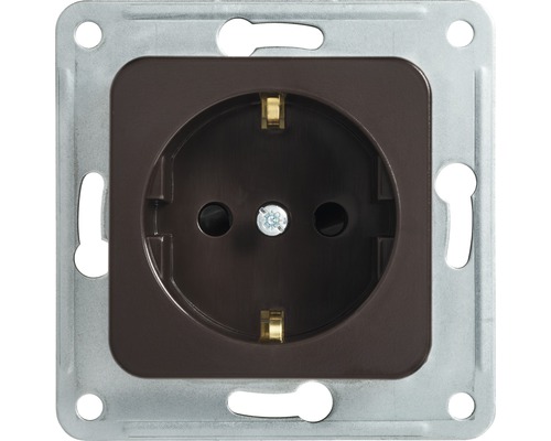 ROTH LANGE 59535 Stopcontact met verhoogde aanraakbeveiliging Basic bruin