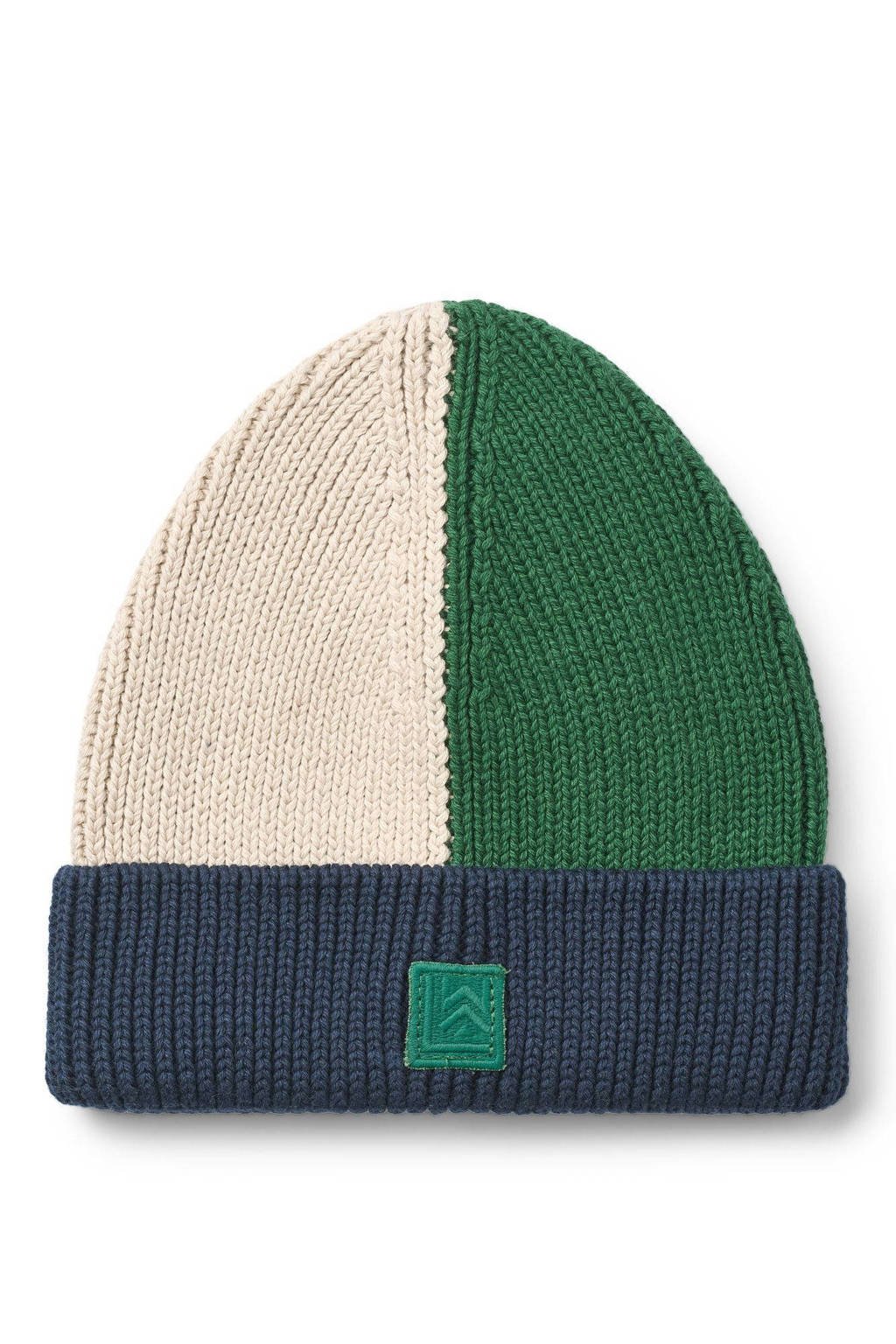 Liewood muts Ezra blauw/groen/ecru