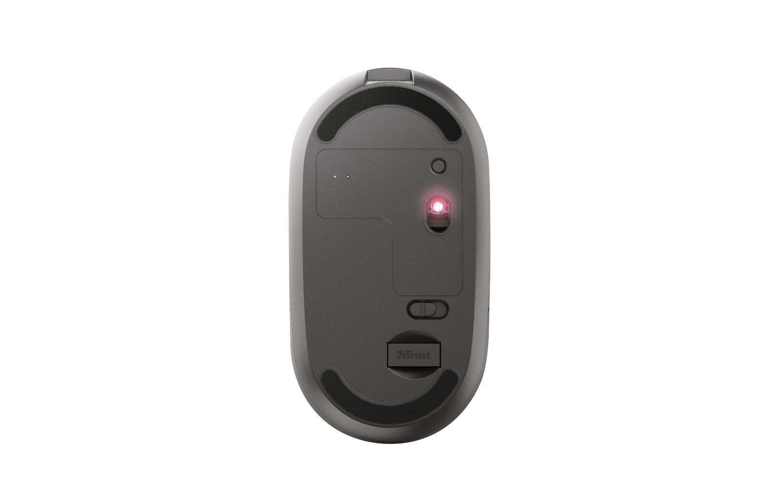Maus Puck Rechargeable BlackWiederaufladbare Funkmaus mit abgerundeten Design