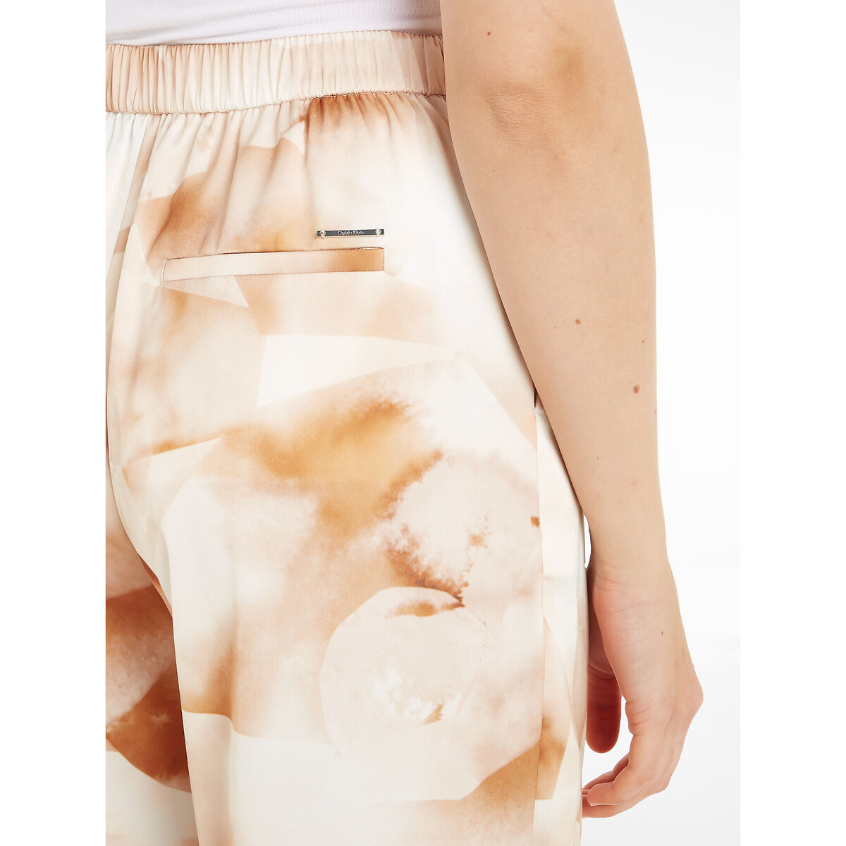 CALVIN KLEIN<br>Wijde, bedrukte broek