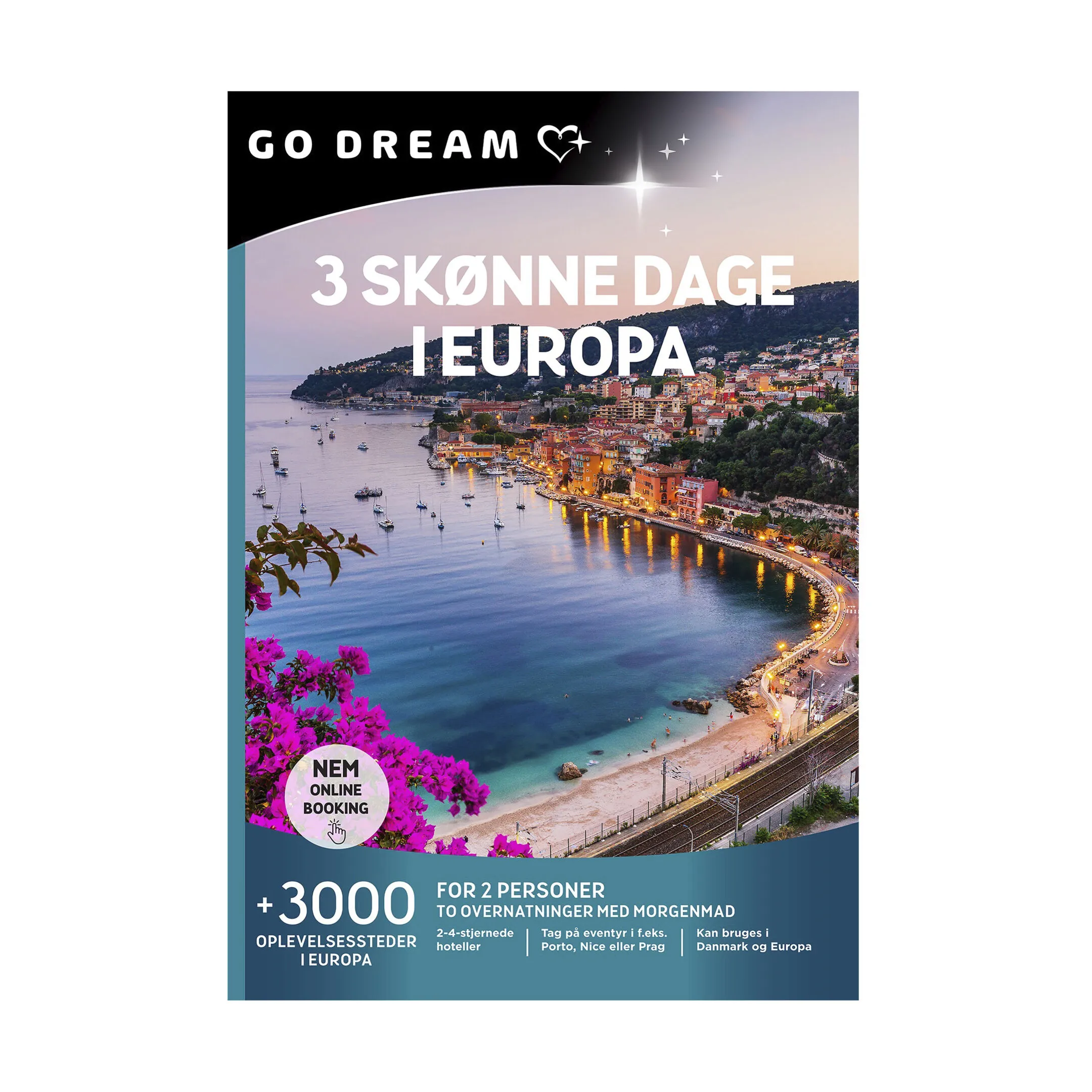 GO DREAM Gavekort - 3 skønne dage i Europa