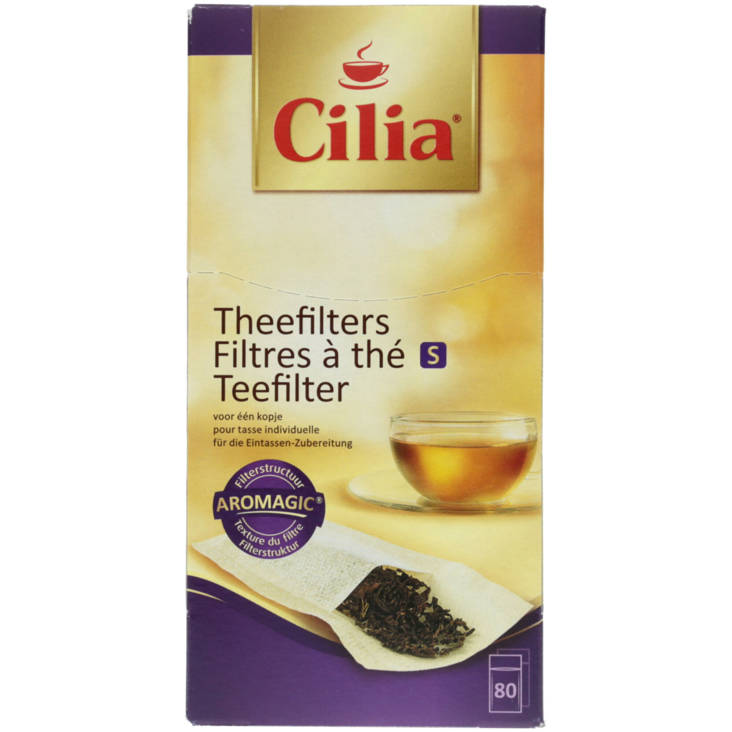 Cilia Teefilter Grösse S 80Stück