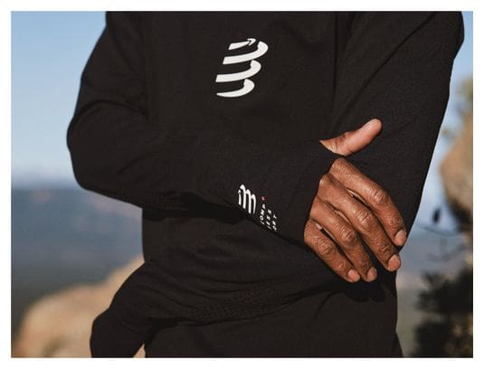 Haut à capuche Compressport 3D Thermo UltraLight Racing Noir