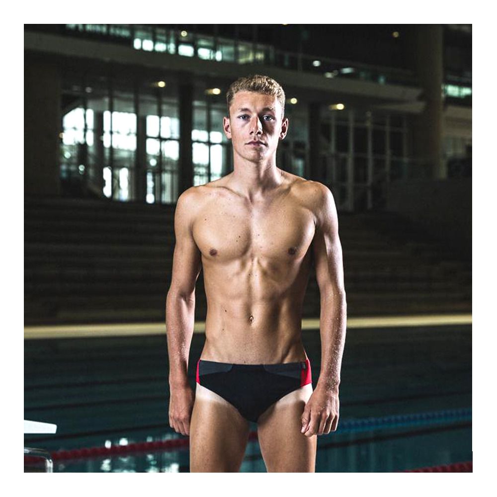 Z3rod SLIP DE BAIN - Slip de bain Homme black/grey/red
