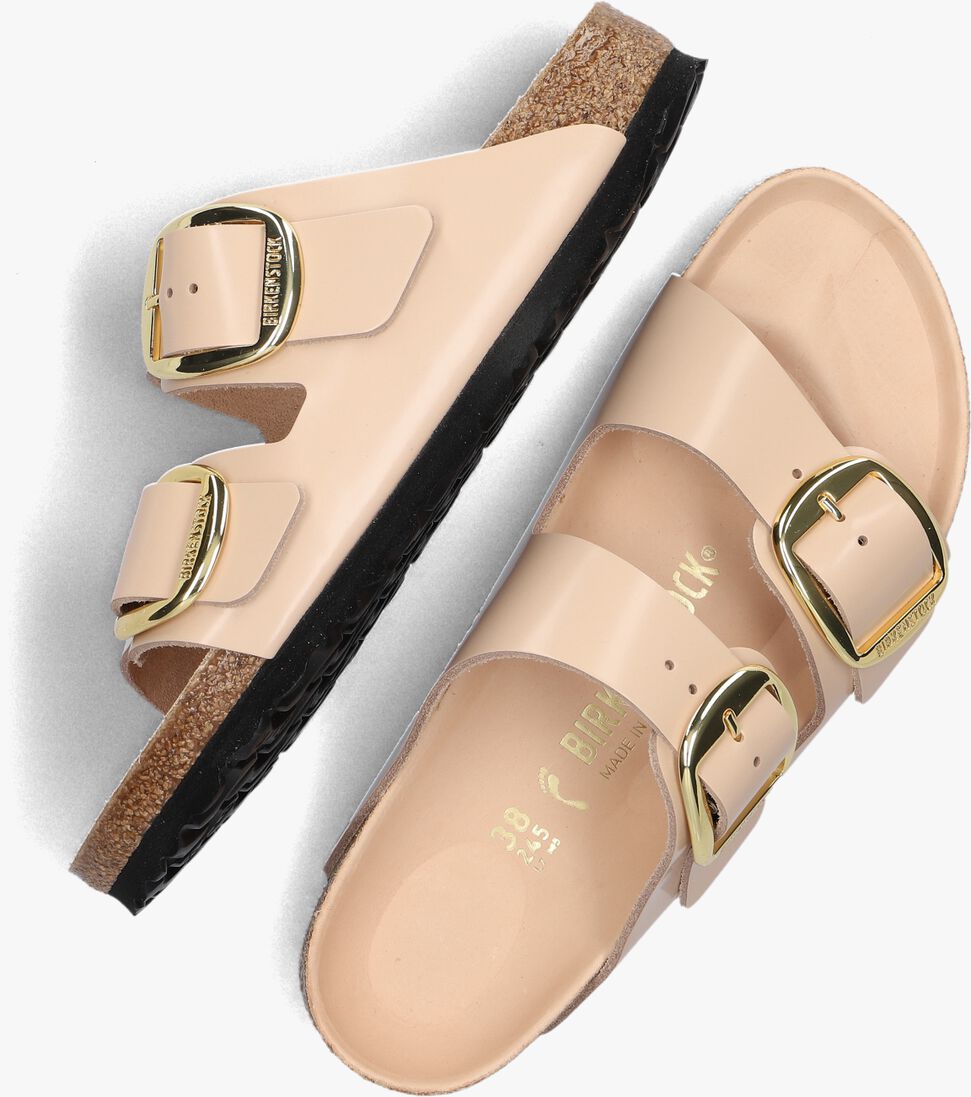 BIRKENSTOCK beige birkenstock slippers arizona big buckle dames