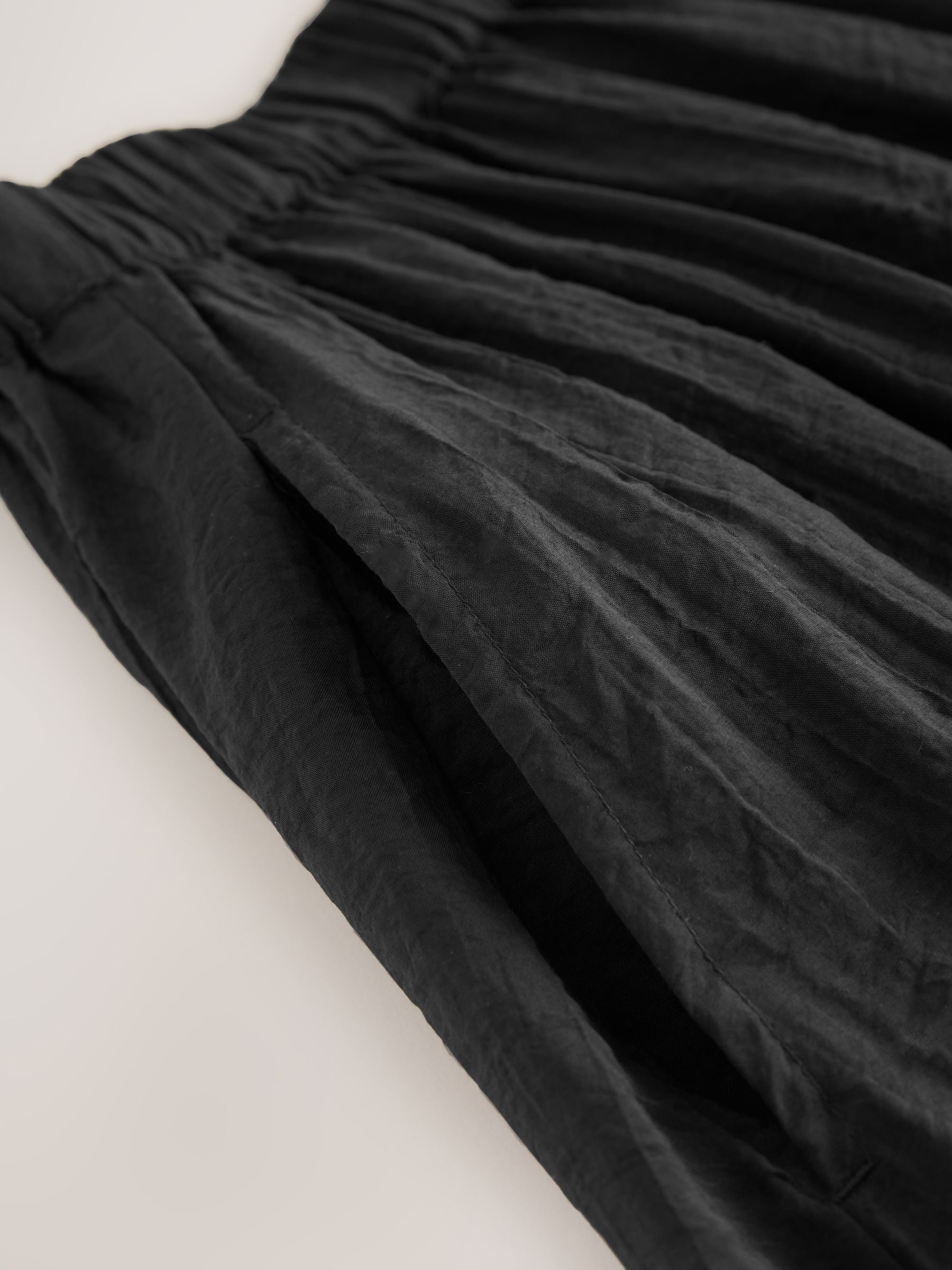Zwart - Modal Blend Maxi Skirt