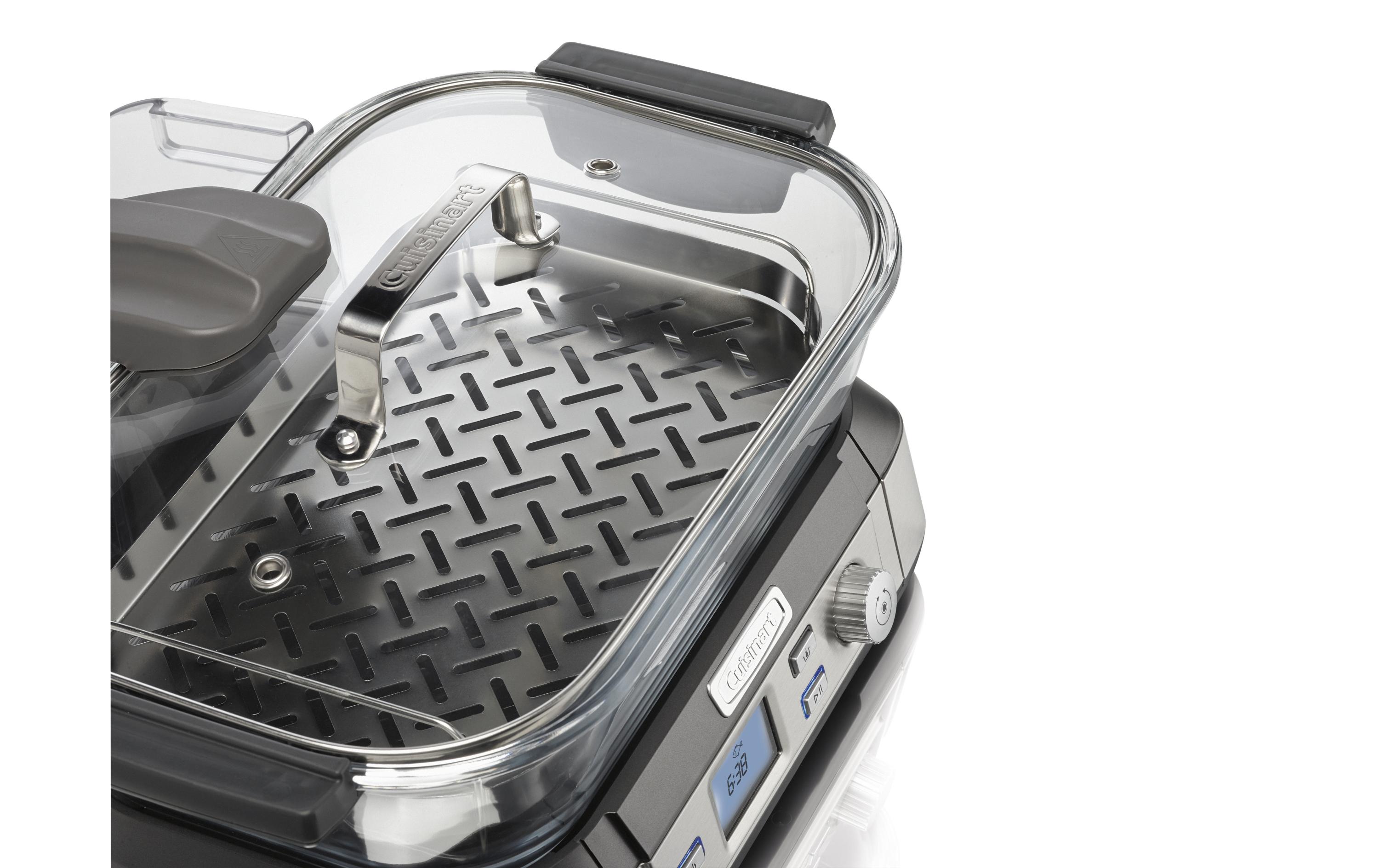 Dampfgarer Digital Steam Cooker<br>Dampfgarer mit Kochtopf und Deckel aus widerstandsfähigem Glas