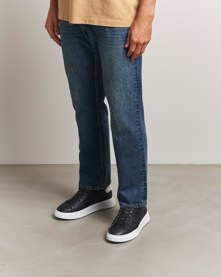 Philippe Model Temple Low Top Leather Sneakers Black