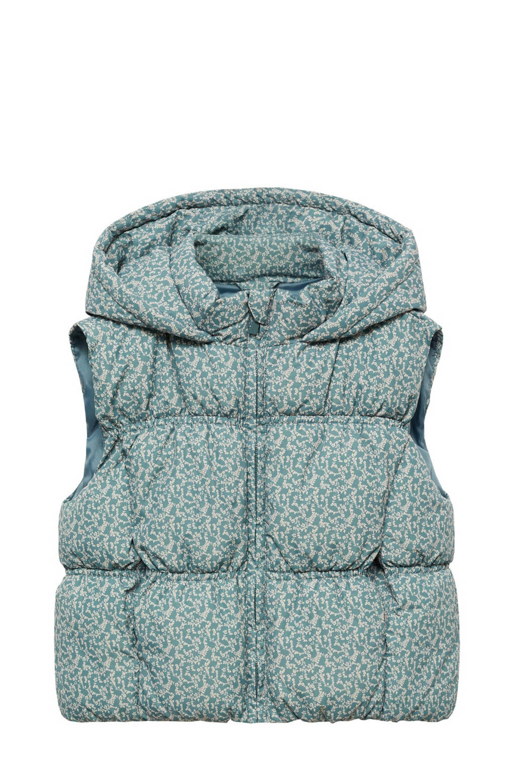 bodywarmer met all over print groen