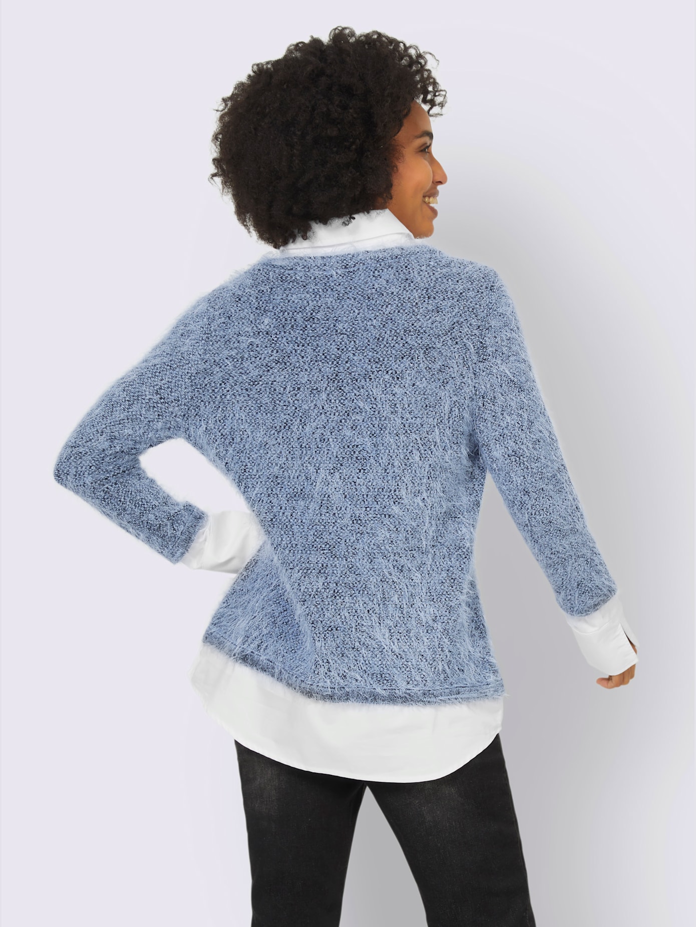 Pull aspect 2 en 1 tendance