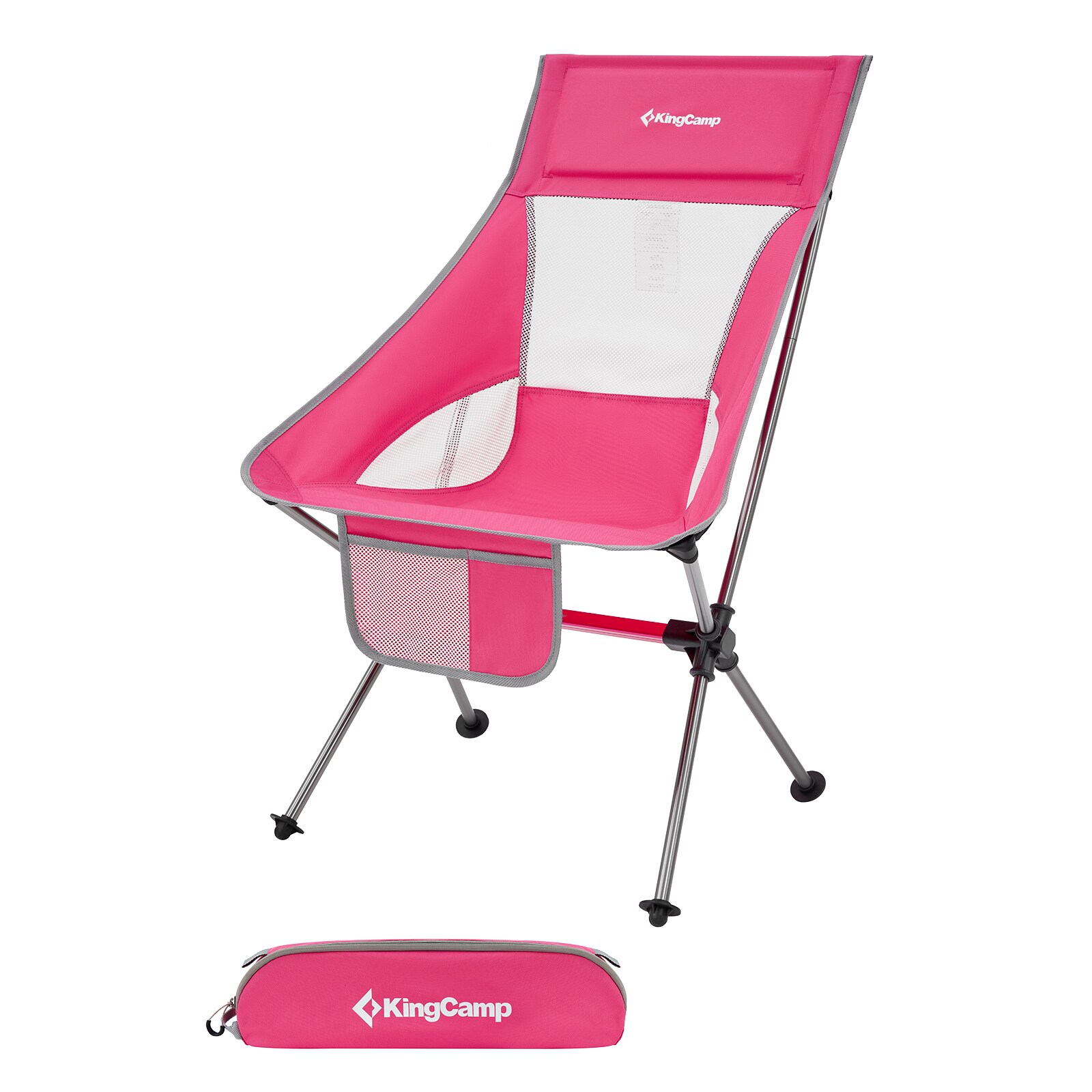 KINGCAMP Campingstuhl Logan Klappstuhl Strand Stuhl Faltbar Leicht Alu 150 kg Farbe: beige