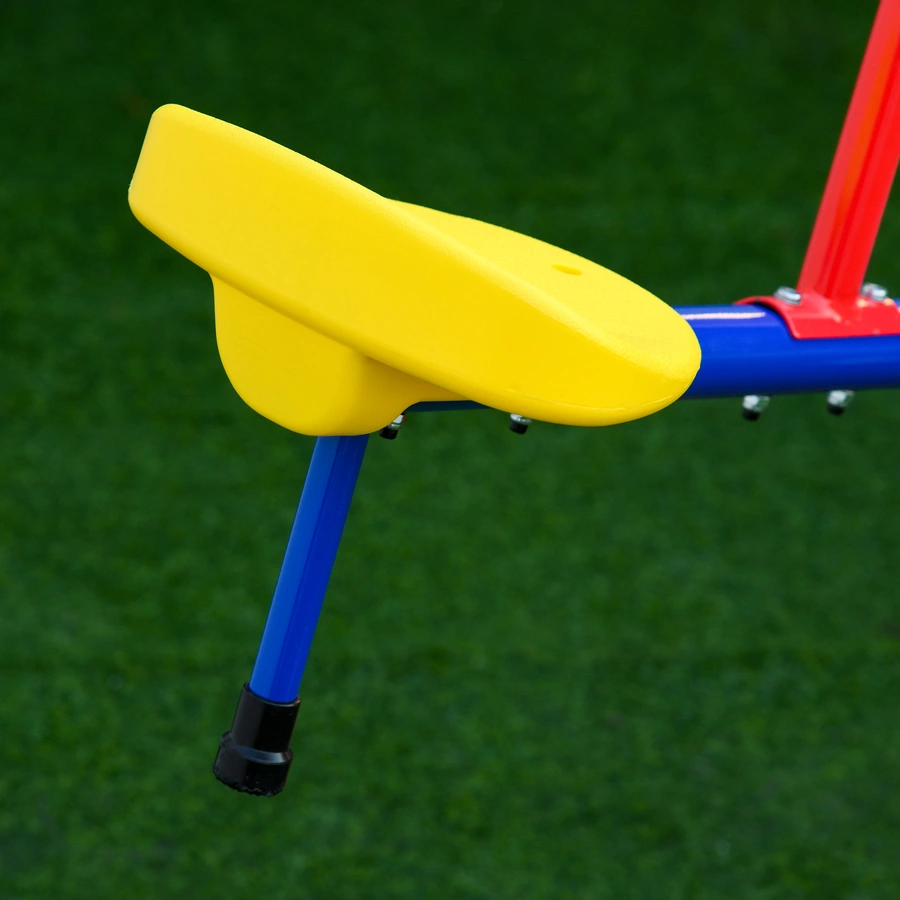 Outsunny Kinderwippe mit 360° Drehfunktion bunt
