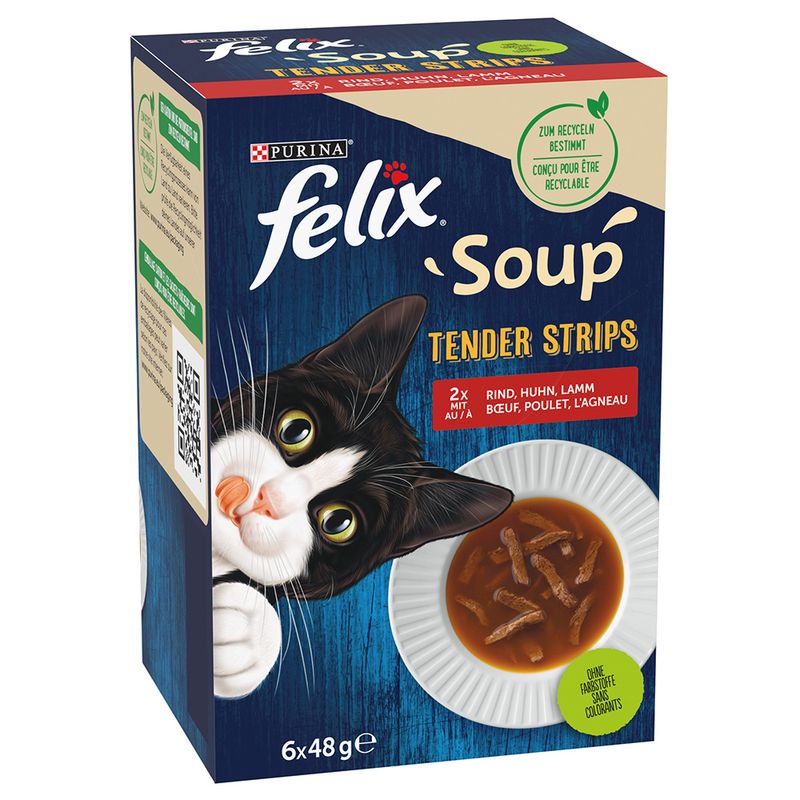 Felix Soup Filets 12 x 48 g pour chat
