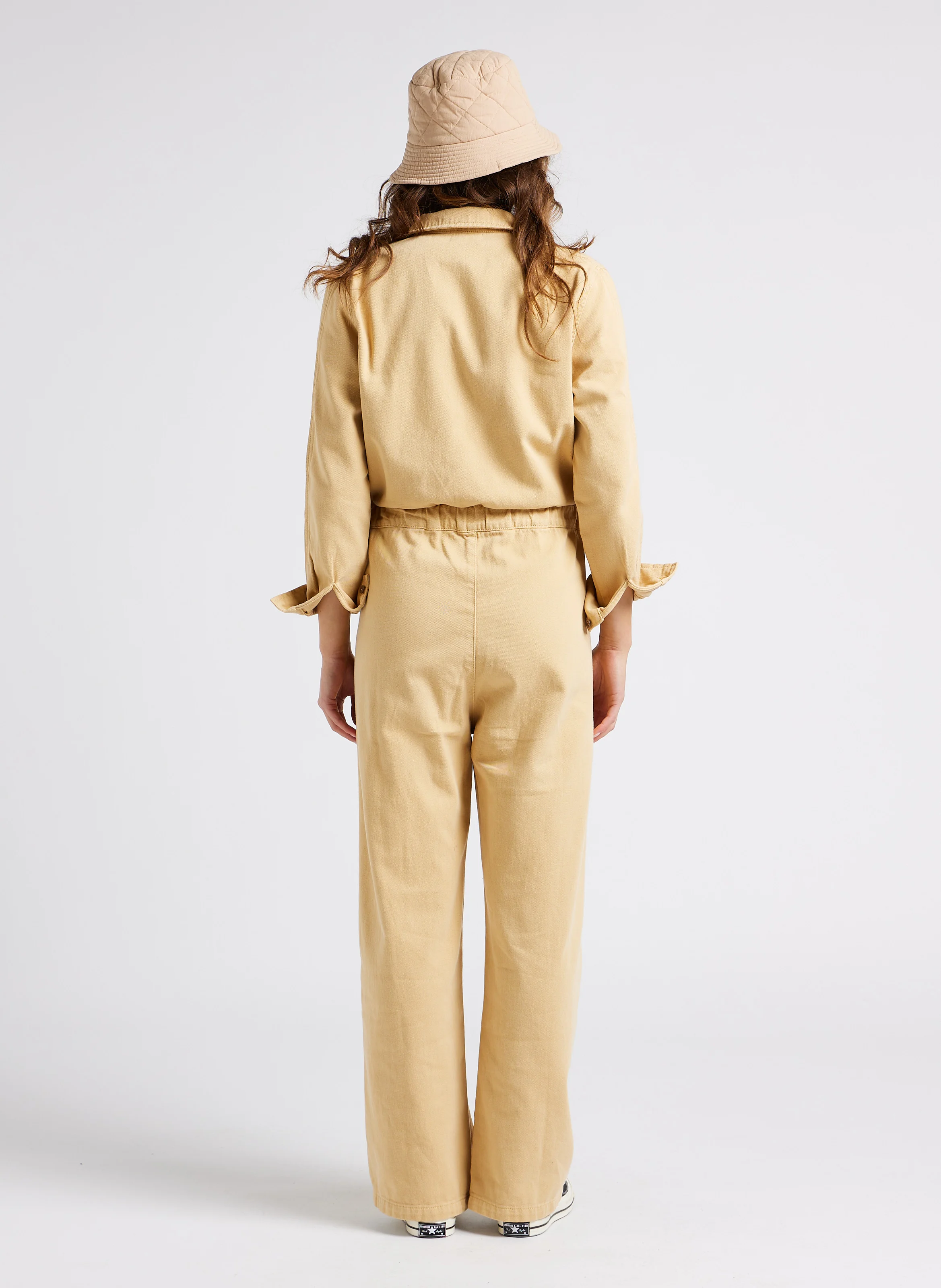 Combinaison col classique en coton| Marron