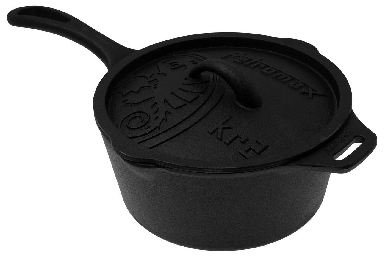 Petromax KR2 braadpan met deksel 2 liter, gietijzer