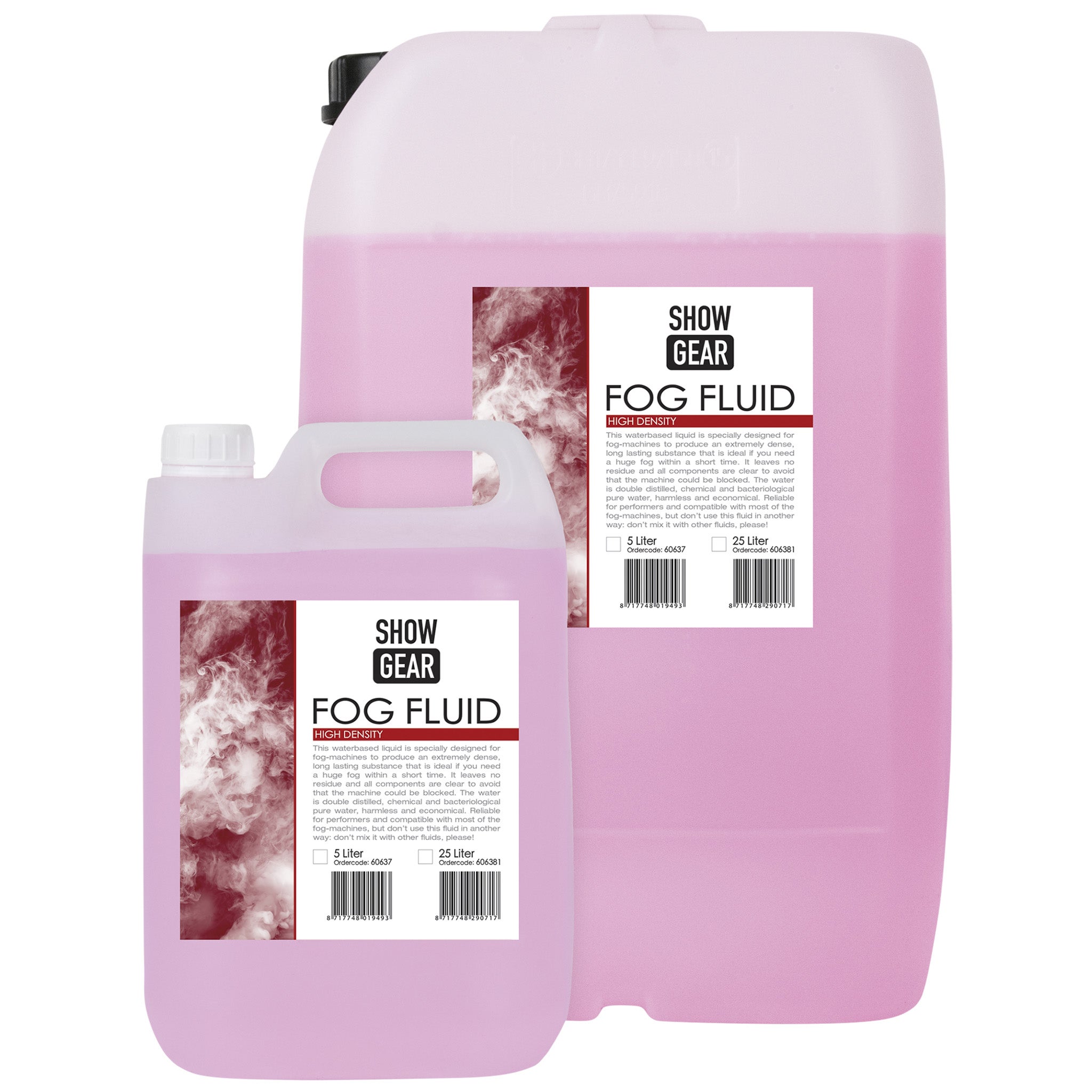 Showgear Fog Fluid High Density rookvloeistof met hoge dichtheid 25 liter