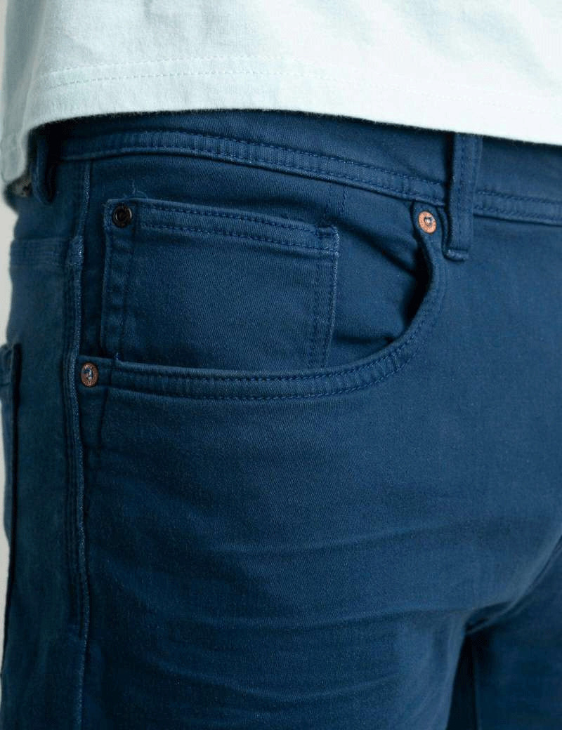 PETROL IND SHORT DENIM DARK CAPRI
