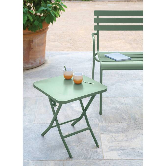 Banc de jardin GREENSBORO Vert olive