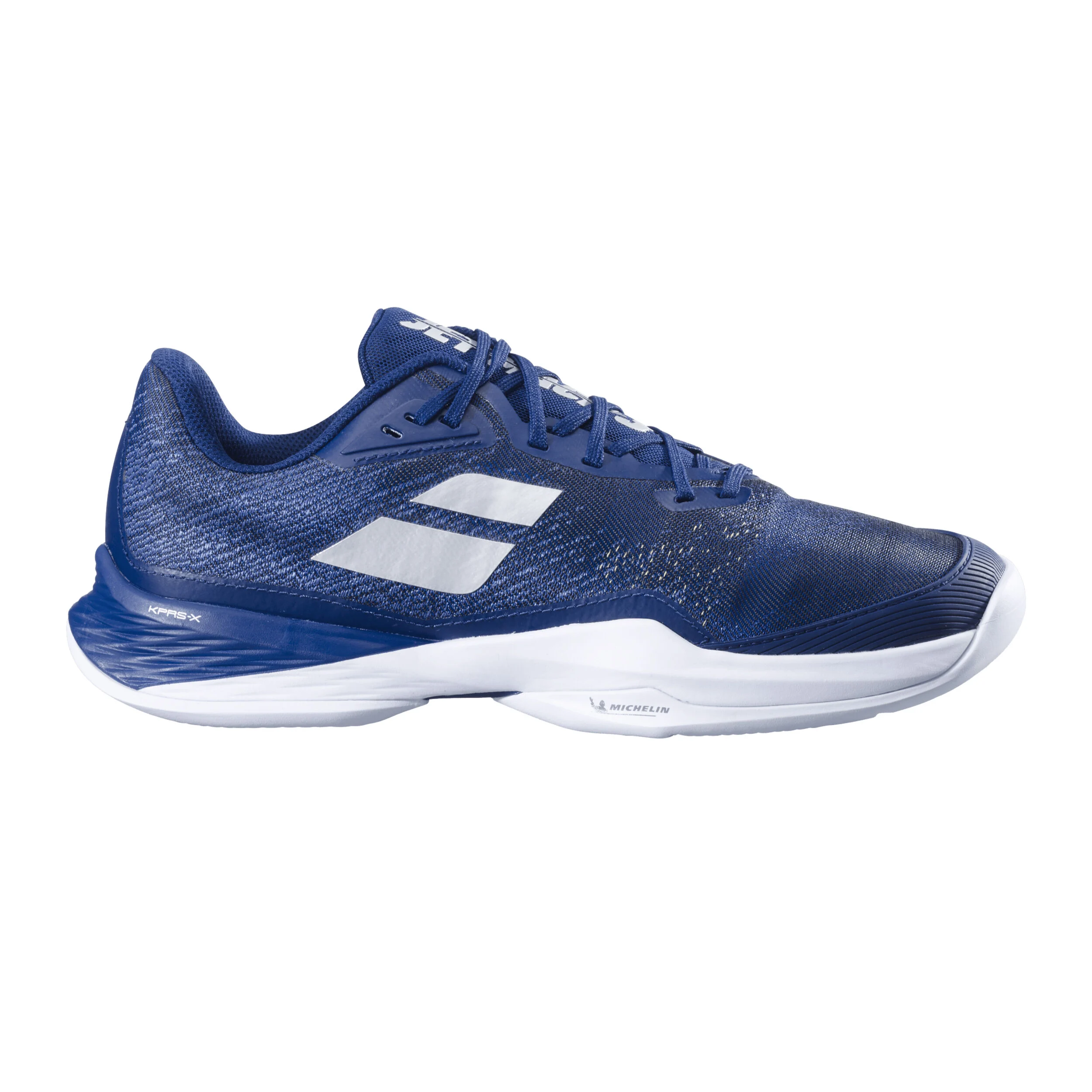 Babolat Jet Mach 3 Chaussure Terre Battue Hommes - Bleu Foncé , Blanc