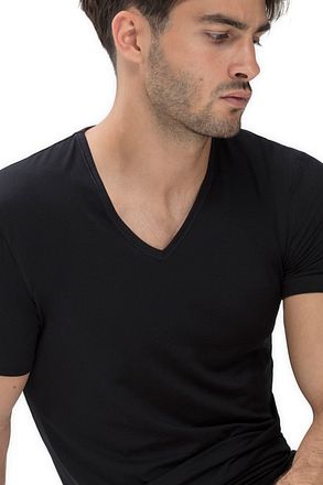 Mey V-hals Dry Cotton T-shirt Zwart 46007 kopen