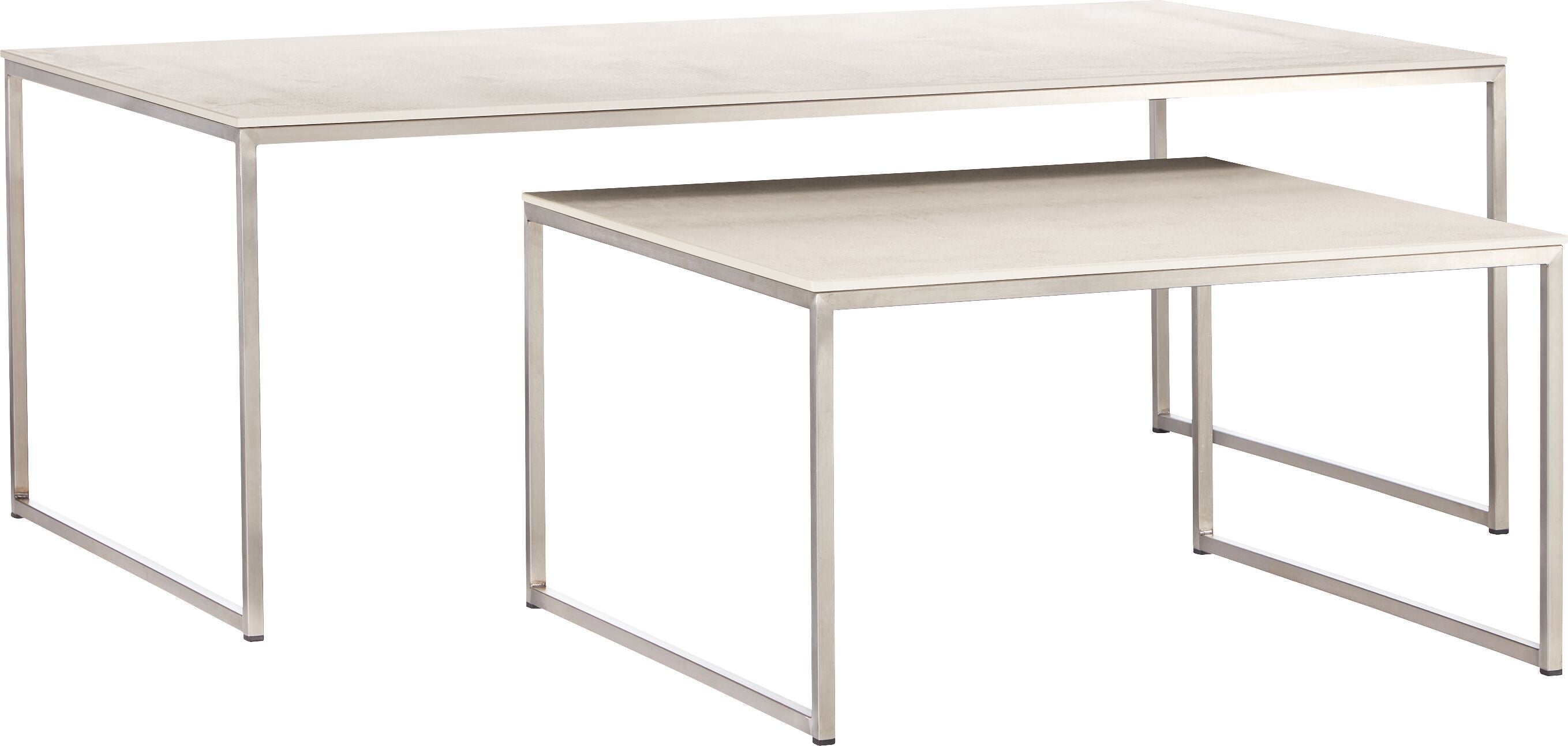 AVEA Salontisch - Lunar / Edelstahl / B: 65.0 cm x T: 65.0 cm x H: 35.8 cm