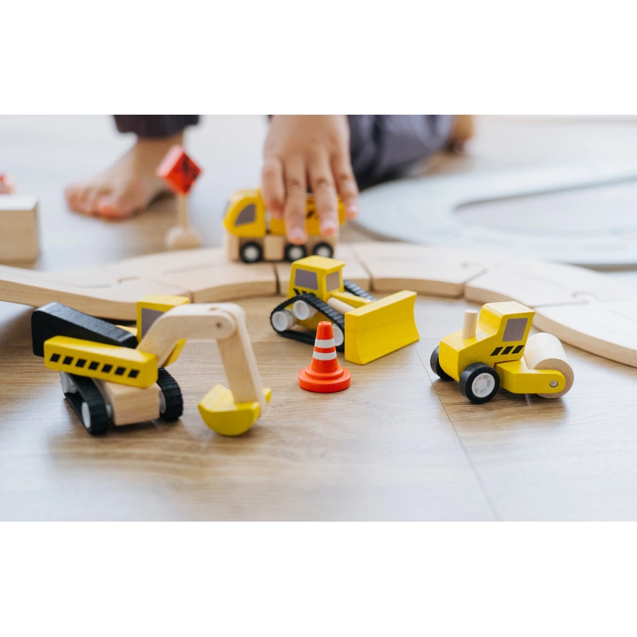PlanToys Straßenbau-Set