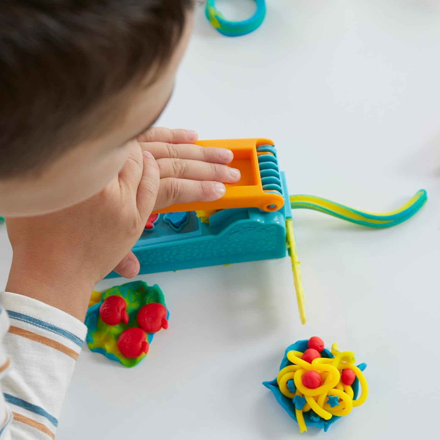 (8-tlg. Set) Kinder Knete DIY Modellier Spielzeug inkl. Schablone / Presse / Werkzeug (F88055L0) - Knetwerk Starter-Set