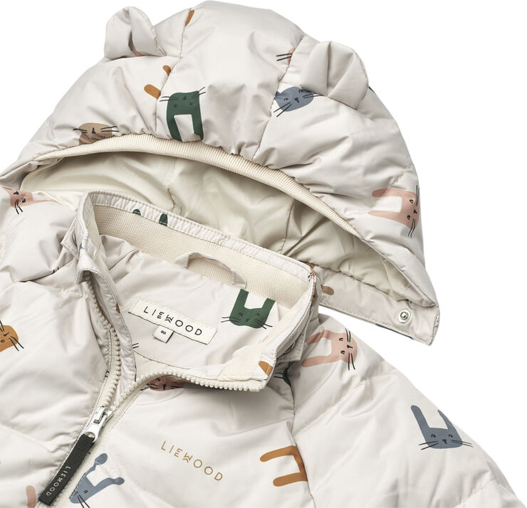 Liewood Polle Down Puffer Jacket Bunny / Sa Bunny / sandy