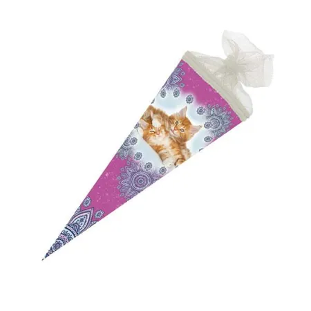 Nestler Schultüte Katzenbabys 35 cm, rund