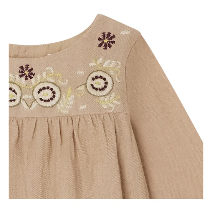 Bonpoint Robe Laine et Coton Dipiki | Beige