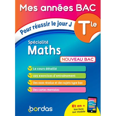 Mes années BAC - Cours exercices spécialité maths Terminale lycée général