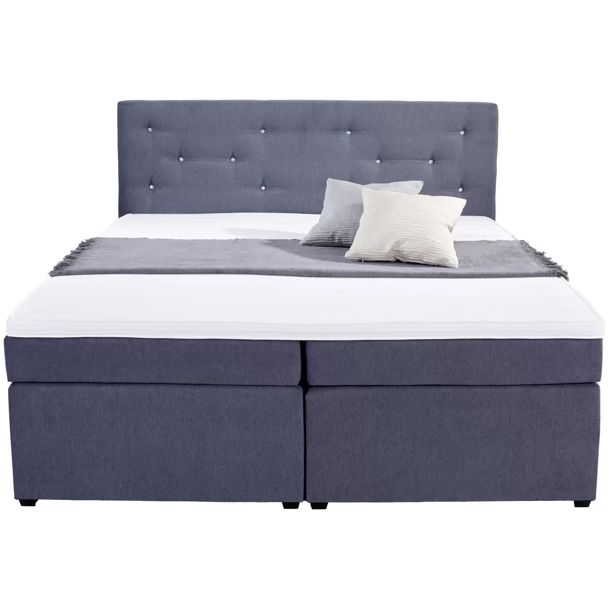 Boxspringbett Luminosa 180 x 200 Anthrazit