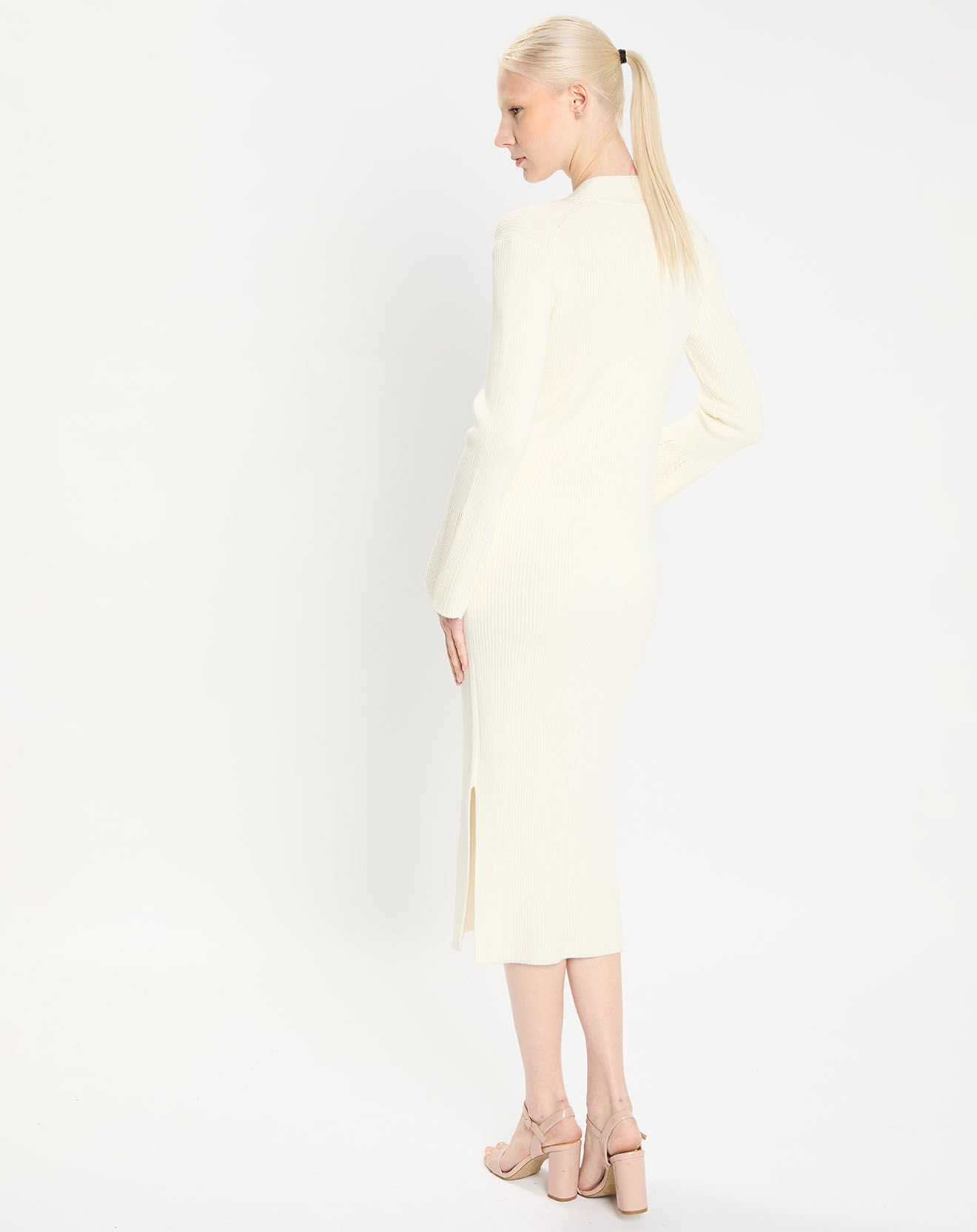 Zapa Robe/Gilet en Laine mélangée Gryme écru