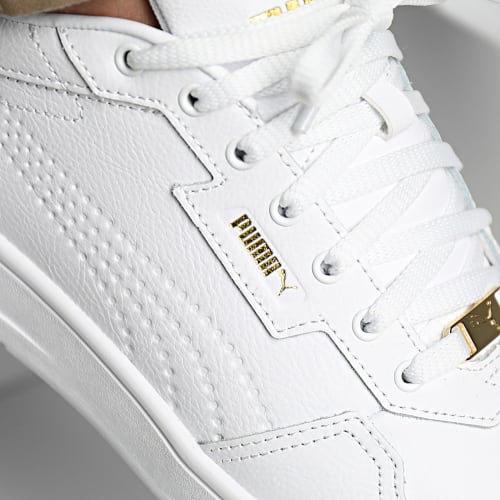 Baskets Court Classic Lux 395019 Puma White Puma Gold