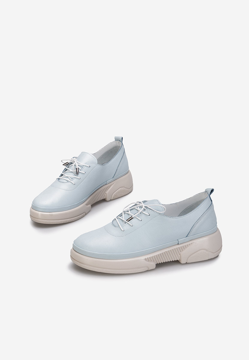 Chaussures casual femme en cuir bleus Kaya
