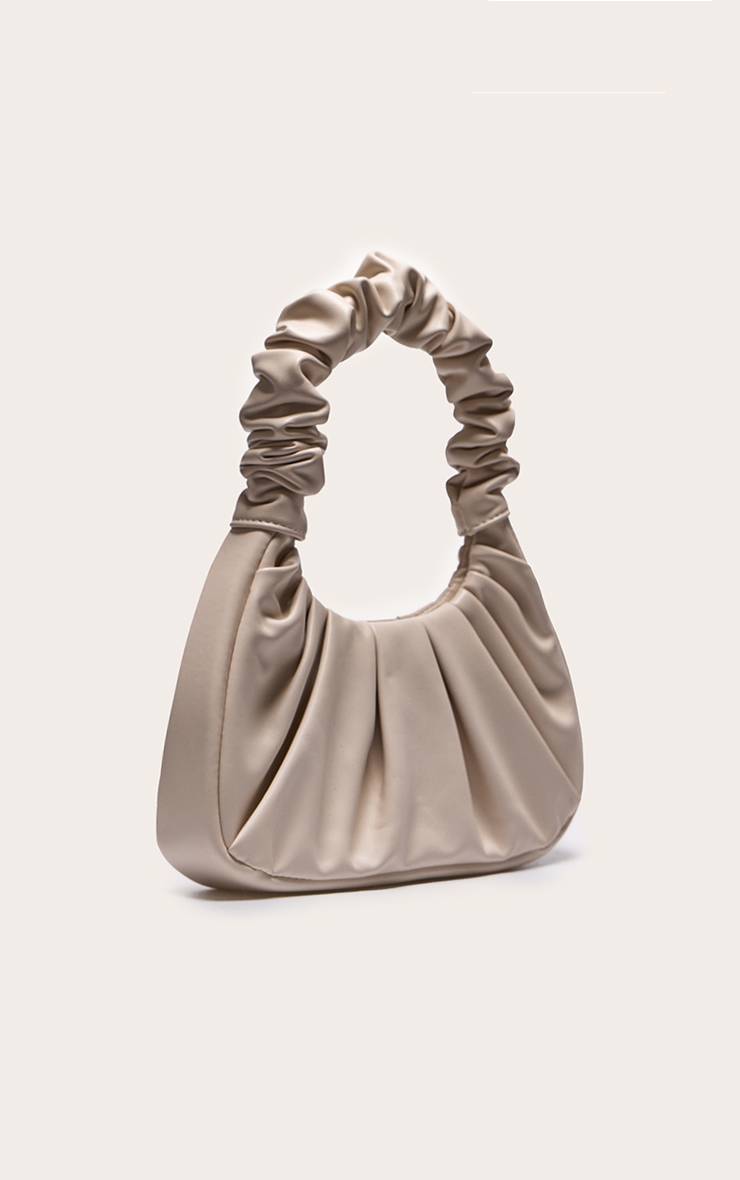 Crème Sac À Bandoulière Avec Anse Froncée Extrême