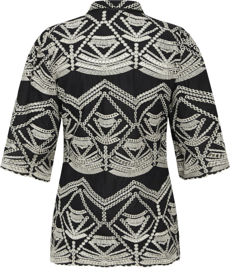 Bruuns Bazaar ArvensisBBLarin shirt Black/cream