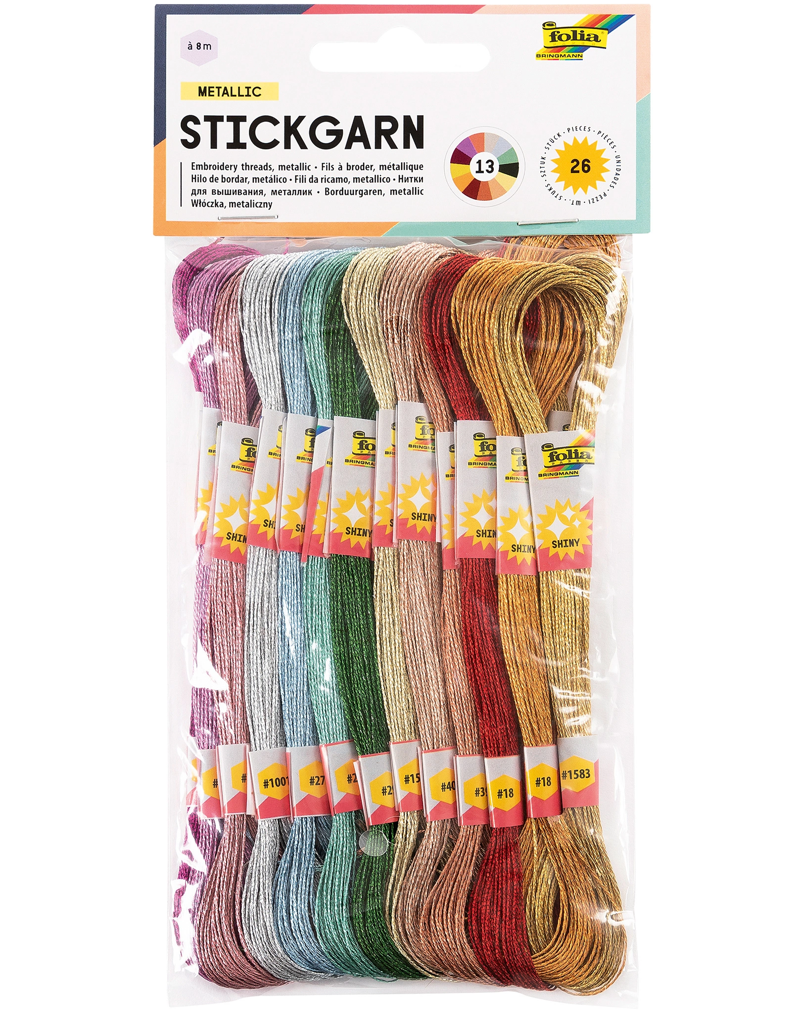 Stickgarn METALLIC 26-teilig